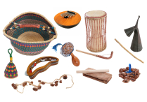 AFRICAN INSTRUMENTS (9) Plus African Storage Basket