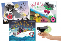 JAZZ FLY Books w/Audio 1-3 with FIREFLY Finger Puppet