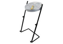 JUMBIE JAM Silver Steel Drum with Metal Z-Floor Stand