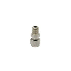 3/8" ODT X 1/4" MNPT STAINLESS STEEL MALE CONNECTOR