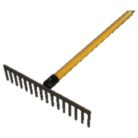 Level Headed Rake, 64" long, fiberglass handle, KLH 16