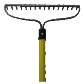 Bow Rake, 64" long, fiberglass handle, KBR 16