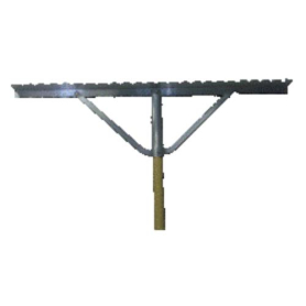 Asphalt,Concrete Lute Rake, 76" lg fiberglass handle, KAL 36