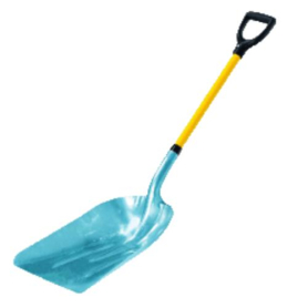 Scoop Shovel, 29" long, fiberglass "D" handle, KAS 19D