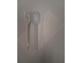 Food Service Kits -Plastic Flatware 3 Pcs. W/Napkin 334/Case