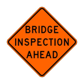 Sign,Roll-Up,36x36, W21-11, Bridge Inspection Ahead