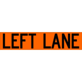 Overlay Patch with Velcro, 33"x7", "Left Lane"