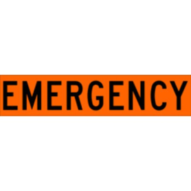 Patch for 36x36 Sign, Emergency, 38x7