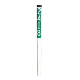 Post, MM, 35", G-Rail, White Post, White Cap/Markings