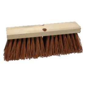 Broom Street-Hardwood block, 16" palmyra fiber