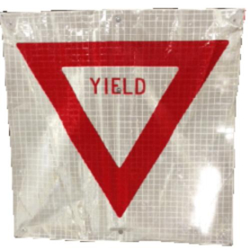 Sign,Roll-Up,48x48, R1-2, Yield, Red on White