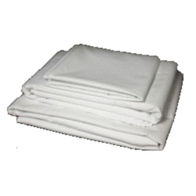 Fitted Sheet, 39x80x10, White, Percale, 180 Count