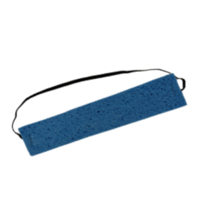 Blue sweat band with a elastic band