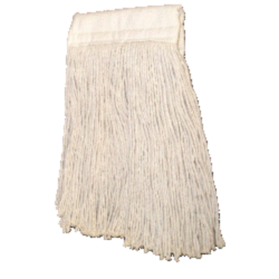 A white mop head with open ends, no handle