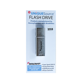 A USB flash drive with a sleek metal case, perfect for storing and transferring data.