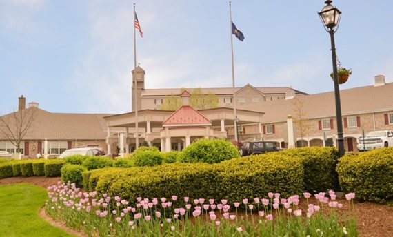 Exterior view of the Hershey Lodge & Convention Center where the Achievement Awards and Membership conference will take place.