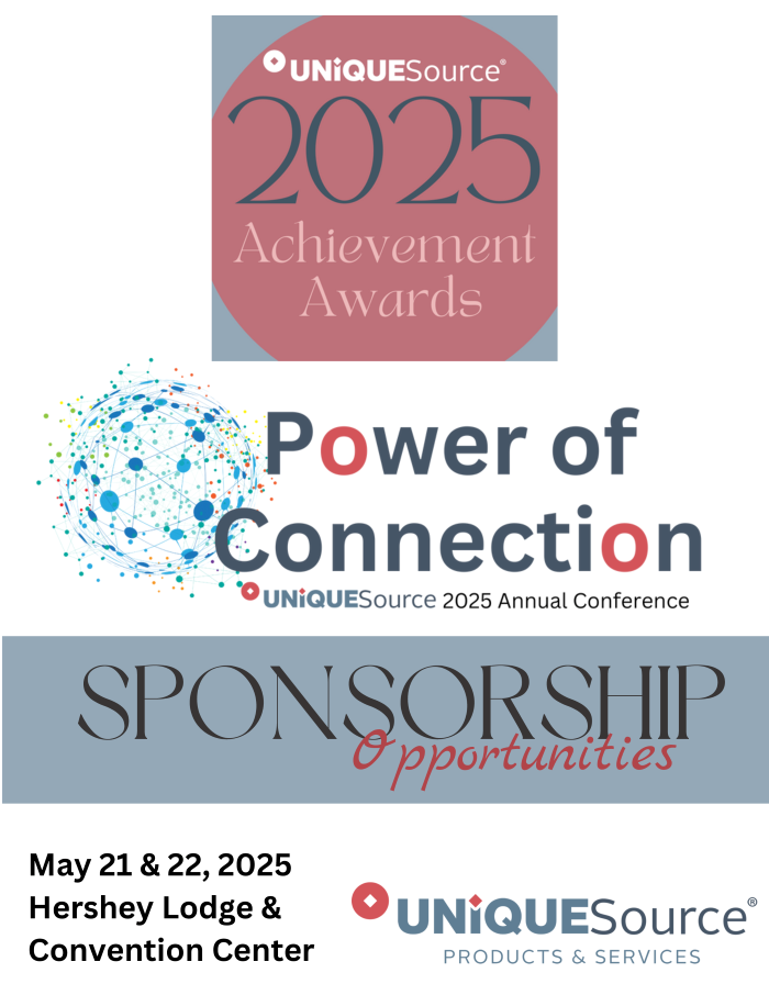 The 2025 Sponsorship packages for the UniqueSource Awards and conference.