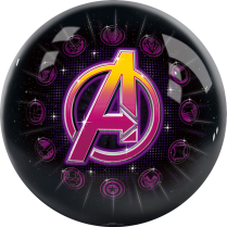 LOGO DES AVENGERS AVEC ICÔNES DES PERSONNAGES