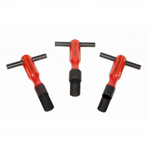 OUTIL D'EXTRACTION D’INSERTS AVEC POIGNÉE ROUGE - LOT DE 3