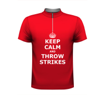 STYLE 3370 - KEEP CALM & THROW STRIKES RED