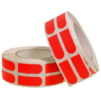 TURBO SLICK STRIPS VINYL BOLWING INSERT TAPE RED 3/4" BULK