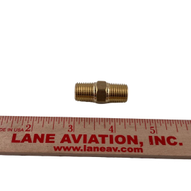 1/4" BRASS HEX NIPPLE (FOR 802 BOOMS)