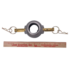 2'' ALUMINUM COUPLER, BARB 1.5'' LONG