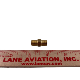 1/8" BRASS HEX NIPPLE  CP307-B