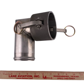 QD TO HOSE 90 DEGREE FITTING 2 1/2 FM SS