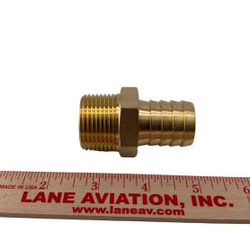 1" BRASS HOSE BARB        (for Single Point Hatfield Instl.)