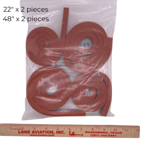 802 KIT: 2 x 48", 2 x 22", 3/8"x1" RED SPONGE ONLY