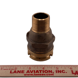 1" Male Dry-Break Adapter Brass  J1301-001