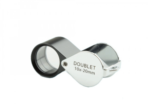 Glass Magnifying Loupe 10x20mm - 50 pack