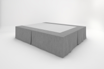 Stucco Bedskirts - Slate (Overstock)