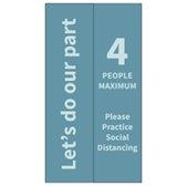 DISGEN63690-SDEL-TL 36"W X 90"H Elevator Door Decal Teal