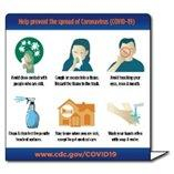 DISGEN644-COV-SS 4"W X 4"H STYRENE SELF-STANDING SIGN(25/PK)