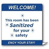 DISGEN644-SAN-SS 4"W X 4"H STYRENE SELF-STANDING SIGN(50/PK)