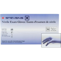 Stevens Nitrile Exam Gloves, Powder‑Free, Non‑Sterile, Medium