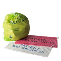 Belongings Bag w/Drawstring, White, 28" x 32" x 4", 2mil