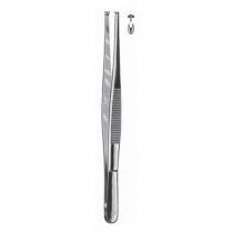 Almedic® Tissue Forceps, 1x2 Teeth, 5"