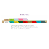 Carstens® Long Term Care Divider Set, Side Opening, 14 Tab Type 1
