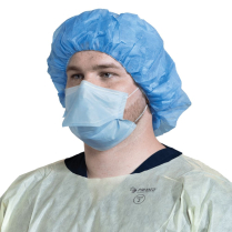 PRIMED® Bouffant Caps, Spunbond, Large, Blue - Vacuum Packed