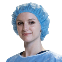 PRIMED® Bouffant Caps, Spunbond, X-Large, Blue
