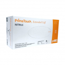 PRIMED® Extended Cuff Nitrile Gloves (100 per box), X-Small