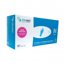 PRIMED® Extended Cuff Nitrile Gloves (100 per box), Medium