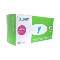 PRIMED® Extended Cuff Nitrile Gloves (100 per box), X-Large