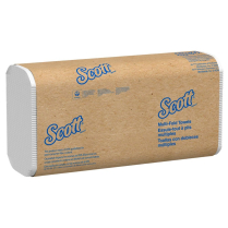 Scott® Essential Folded Paper Towels, 1-Ply, White, 9.2" x 9.4"