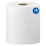 Kleenex® Hard Roll Paper Towels, 8" x 600', 1-Ply, White