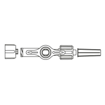 ICU Medical® Small Bore Stopcock, 1-Way, Swivel Male Luer Lock