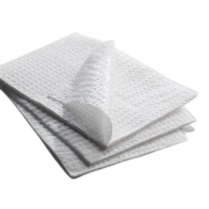 Graham Medical® Poly Back Towels, 2ply, White, 17" x 18"